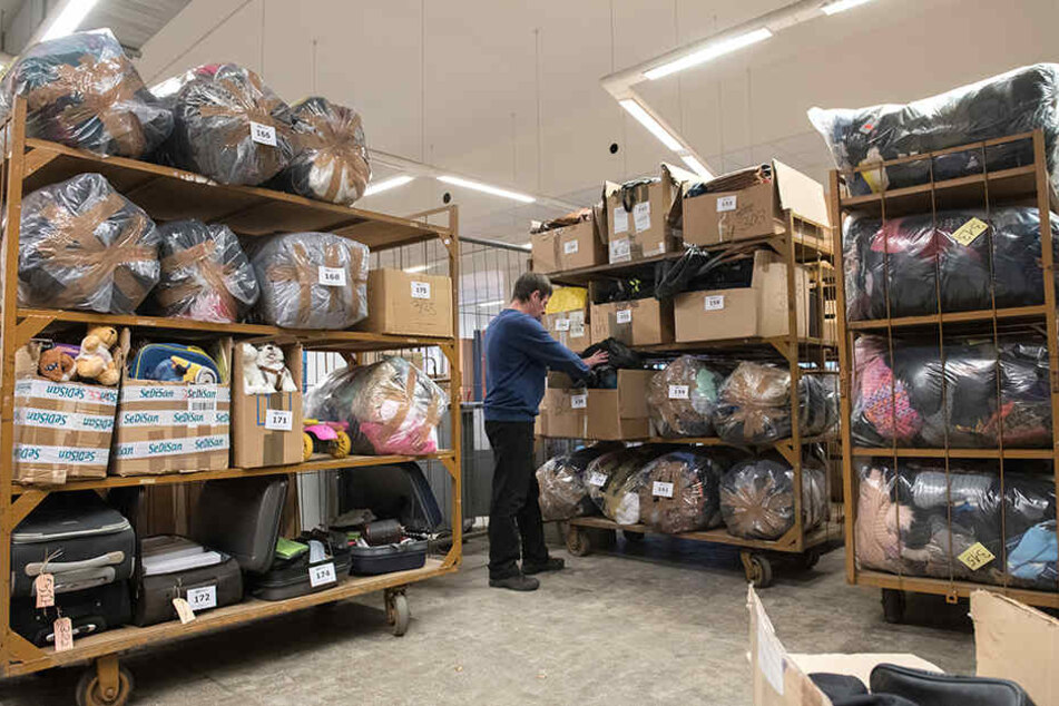Säckeweise gefundene Gegenstände.