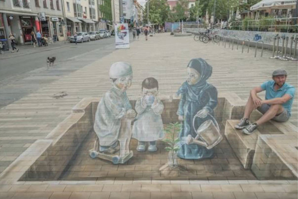 Das Bild lädt ein, sich dazu zu setzen.