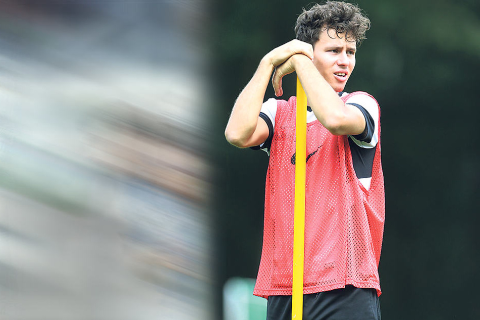 Ausruhen im Training ist nichts für Clemens Fandrich. Er muss Gas geben, um in den Kader zu kommen.