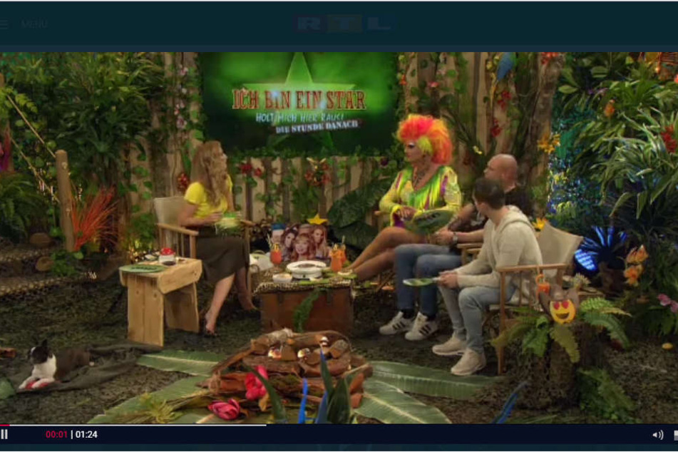 Im RTL-Plus-Dschungeltalk waren zu Gast: Joey Heindle, Thorsten Legat und Olivia Jones.