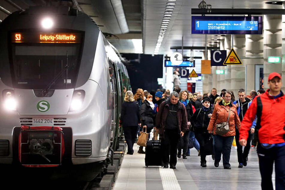 Die Station Hauptbahnhof im Leipziger City-Tunnel. Die Stadt wächst