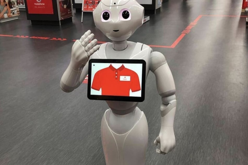 Auch bei der Messe dabei: "Pepper" - der freundliche Roboter.