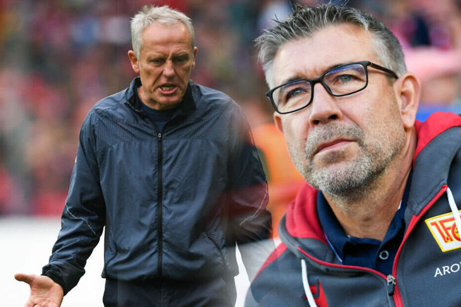 Urs Fischer (r) hat großen Respekt vor der Arbeit von Christian Streich (l).