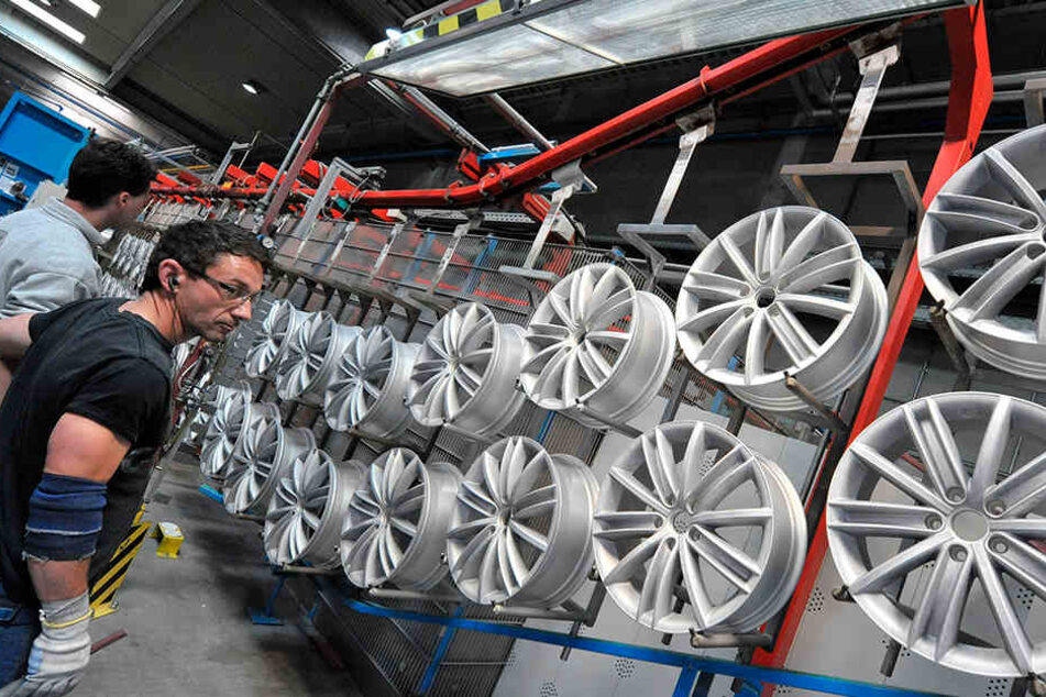 Borbet fertigt in Kodersdorf Leichtmetallfelgen. Der erste Spatenstich für das
Werk war 2015.