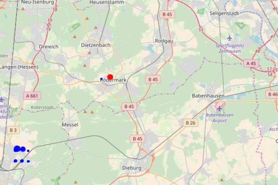 Bei Rödermark gab es am Vormittag ein Beben der Stärke 2,5.