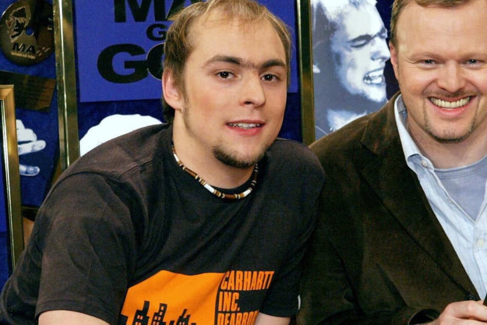 ESC-Star Max Mutzke (l.) mit seinem damaligen Mentor Stefan Raab (r.).