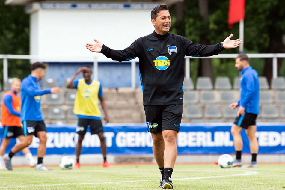 Ante Covic hat sein erstes Spiel als Hertha-Coach gewonnen.