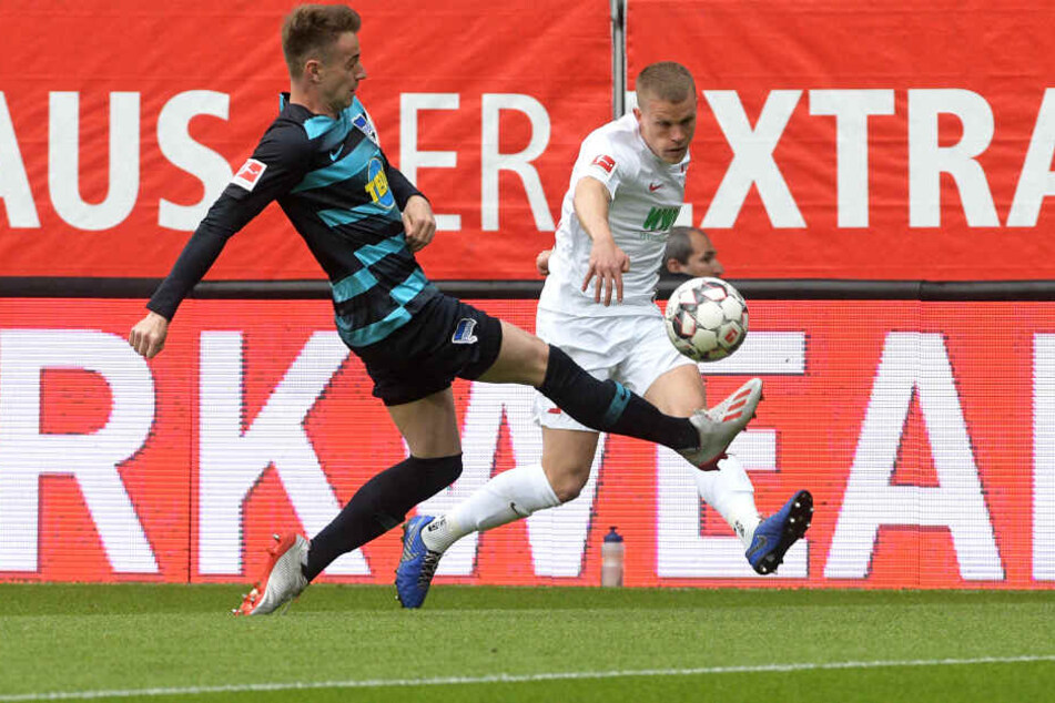 Sieben Tore fielen. Am Ende konnte Hertha den Sieg gegen die Augsburger holen.