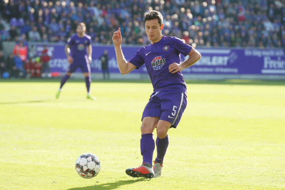 Clemens Fandrich erzielte für Aue das Tor zum 1:1.