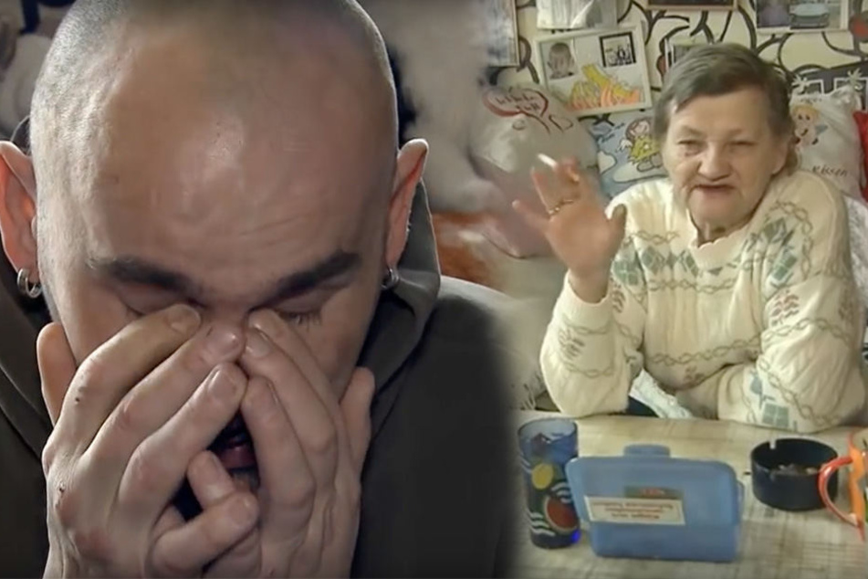 Frust und Tränen bei Familie Ritter aus Köthen. Mutter Karin (r.) will, dass ihr an Leberzirrhose erkrankter Sohn Norman (l.) auszieht. "Der schlägt mich, wenn er betrunken ist", behauptet die 63-Jährige.