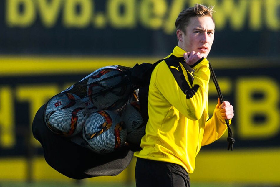Zuletzt ein gewohntes Bild: BVB-Eigengewächs Felix Passlack im Training, aber nur selten in Pflichtspielen im Einsatz.