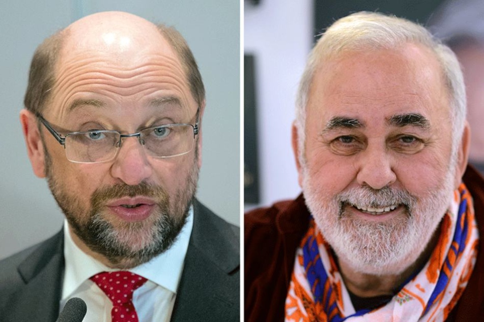 Bartträger Udo Walz (re.) rät Martin Schulz den Bart abzurasieren. Das würde seine Chancen gewählt zu werden steigern.