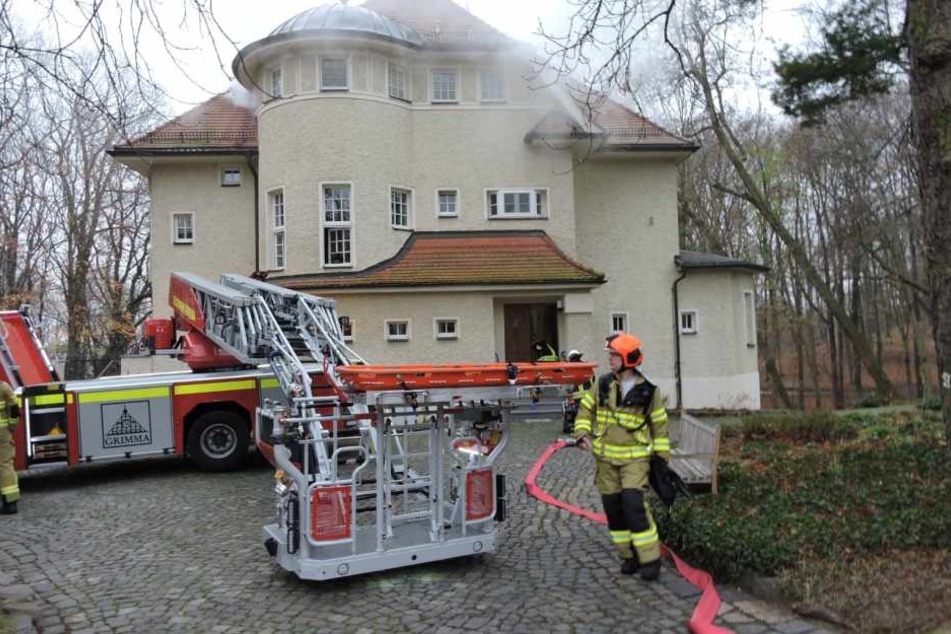 Feuerwehr-Übung in Grimma.