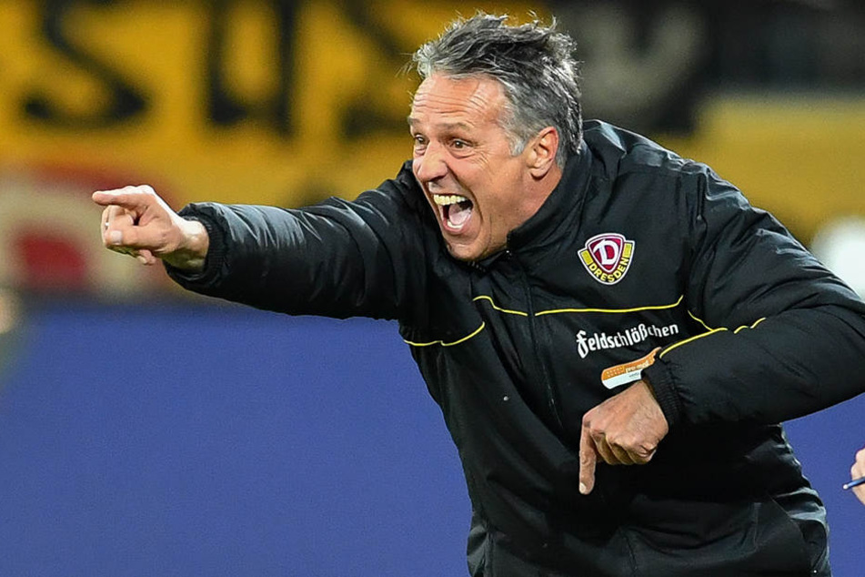 Dynamo-Trainer Neuhaus schwante vor allem in der zweiten Halbzeit nichts Gutes. Er trieb seine Mannschaft immer wieder an, gab taktische Anweisungen.