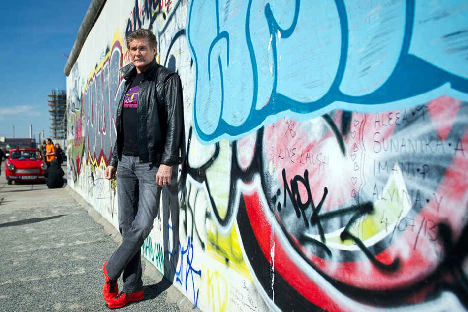 Schon 2013 unterstützte David Hasselhoff die Proteste gegen die Bebauung an der East Side Gallery.