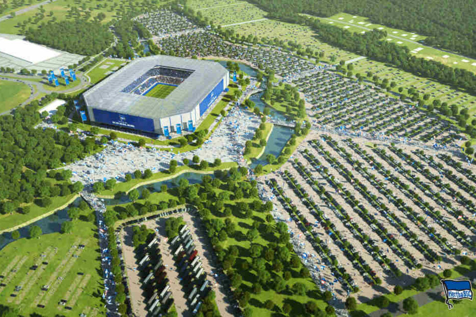 Herthas mögliche Arena im brandenburgischen Ludwigsfelde.