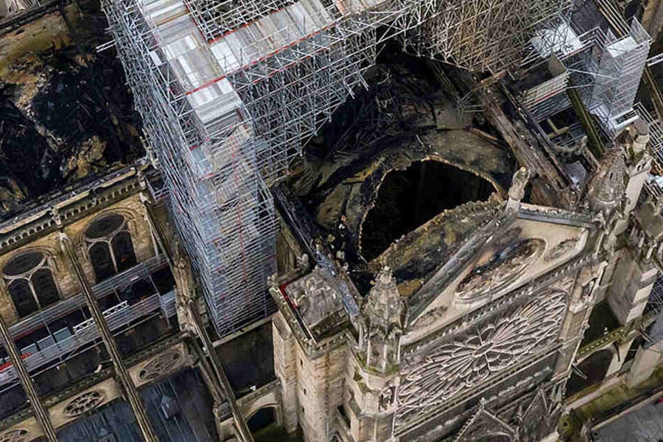 Notre-Dame nach dem Brand.