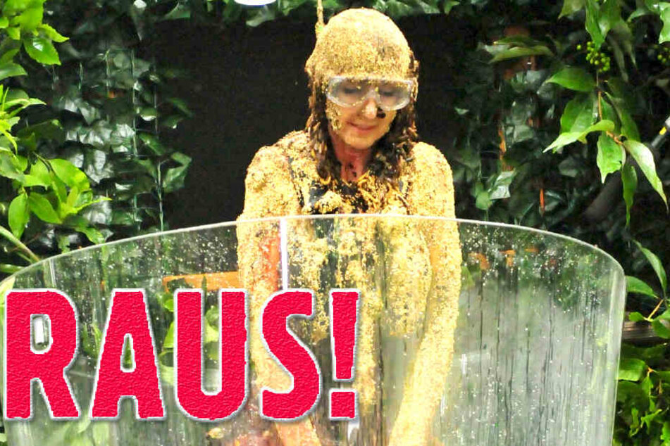 Auch das half nix: Hanka (47) musste sich mit Fischabfällen und Mehlwürmern überschütten
lassen.