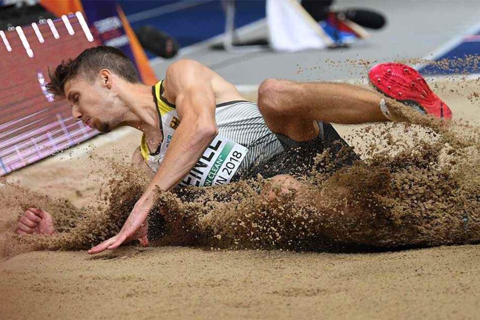 Weitspringer Heinle holt Silber bei der Leichtathletik-EM in Stuttgart.