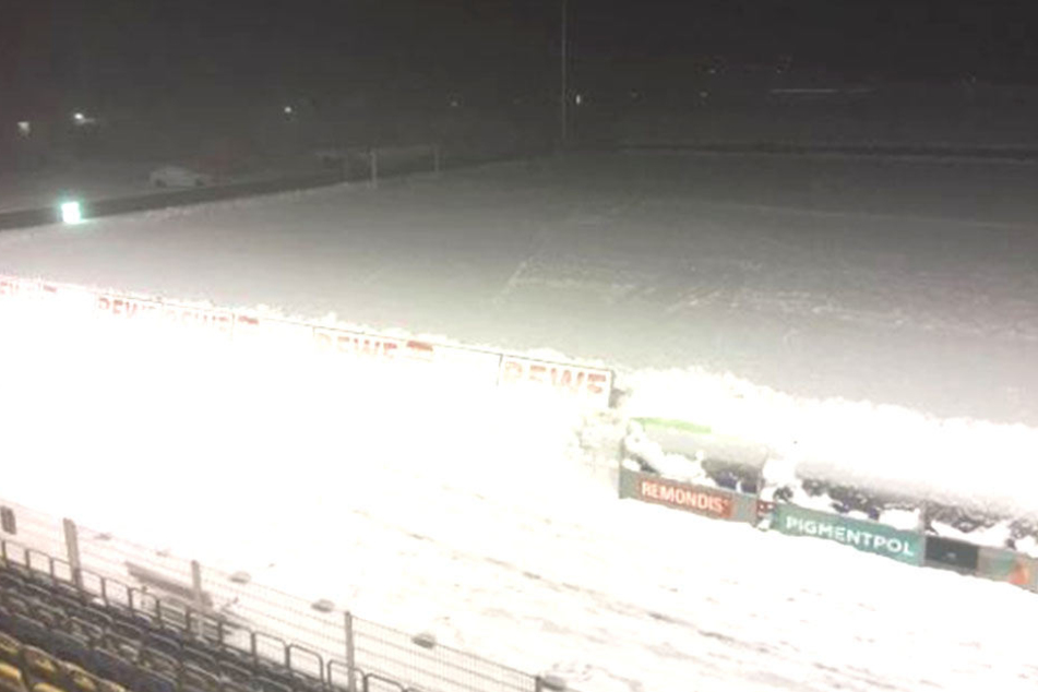 Gegen die Würzburger Kickers war wegen des Wintereinbruchs kein Spiel für Jena möglich. Auch gegen Magdeburg nicht.