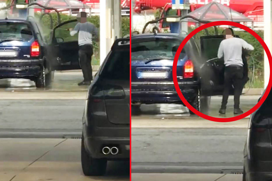 Dieser Mann nahm sich die Sauberkeit seines Autos etwas zu sehr zu Herzen.