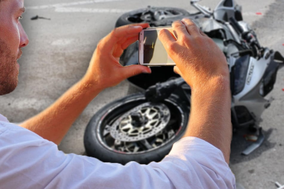 Der Gaffer soll auf einem Dashcam-Video identifiziert werden. (Symbolbild)