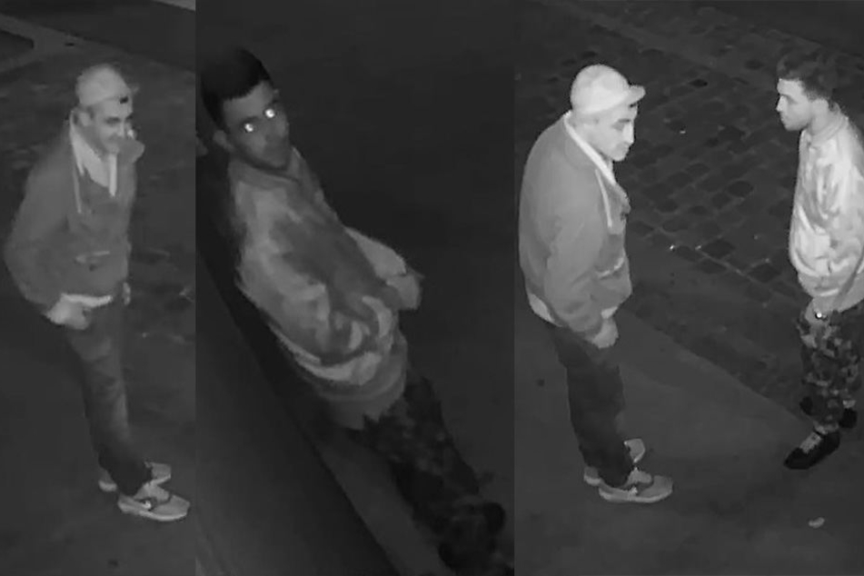 Diese beiden Männer beschädigten den Eingangsbereich eines Tabak-Geschäftes enorm bei dem Versuch, einzubrechen.