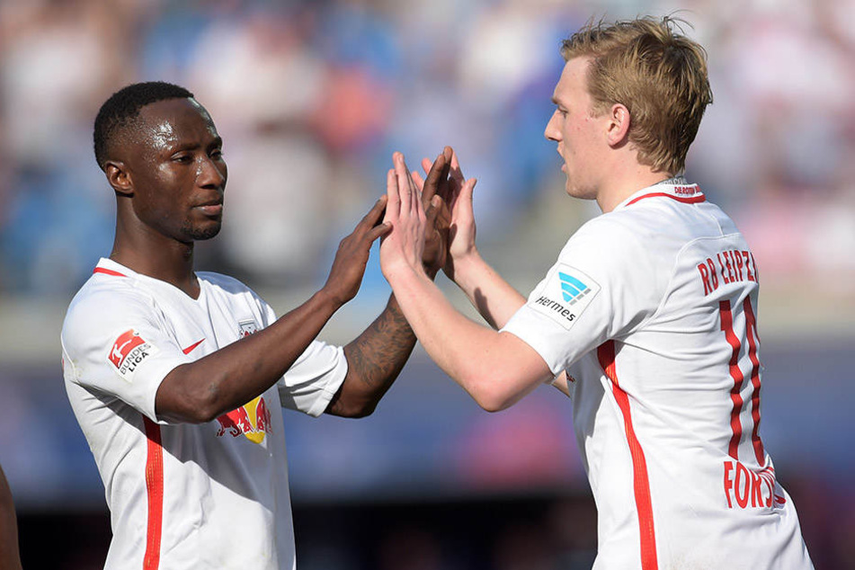 Naby Keita und Emil Forsberg ergänzen sich perfekt.