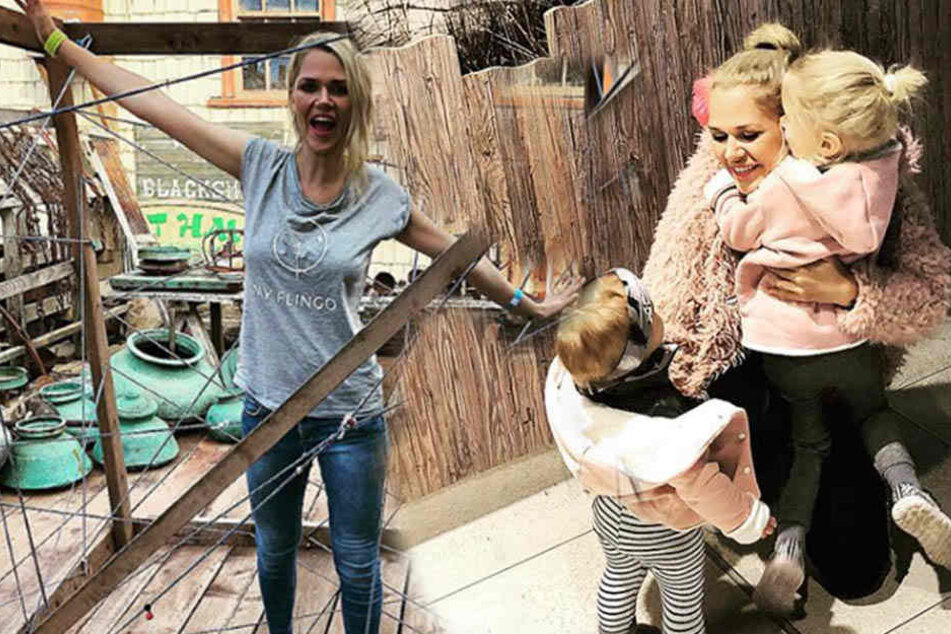 Model-Mama Sara Kulka wünscht sich zum Jahreswechsel Gesundheit und Glück für ihre Familie.