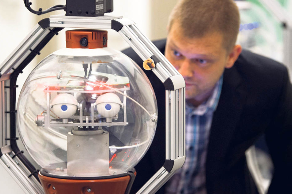Mit treuem Blick und sanfter Stimme wird der Roboter Verwirrten Orientierungshilfe
geben.