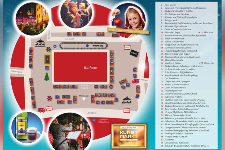 So findet Ihr Euch in Deutschlands schönstem Weihnachtsmarkt zurecht (Klick zum Vergrößern).