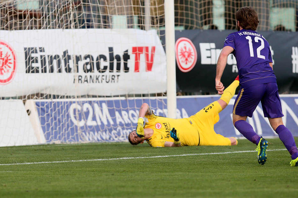 Aus 16 Metern Entfernung traf Michael Maria trocken ins lange Eck.
