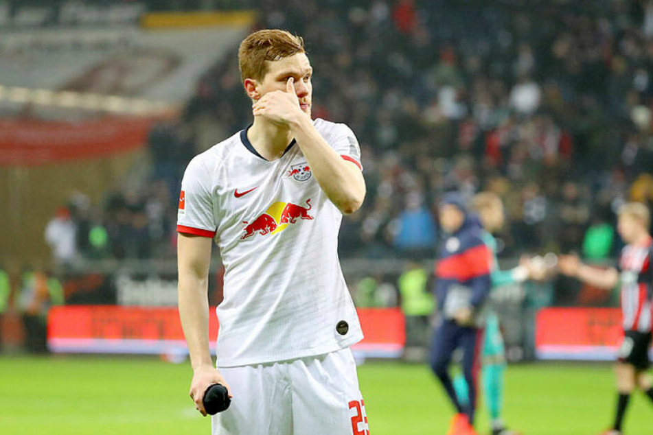 Linksverteidiger Marcel Halstenberg: "Wir haben den Rückraum beim Führungstreffer der Frankfurter nicht gut gedeckt."