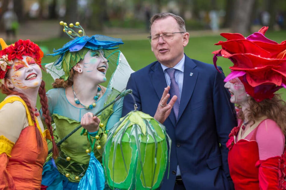 Ministerpräsident Bodo Ramelow ließ sich die Eröffnung nicht entgehen.