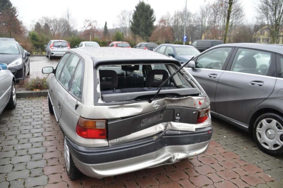 Einer der am Unfall beteiligten Autos.