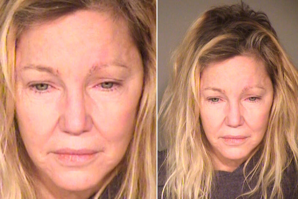 Die Schauspielerin Heather Locklear nachdem sie im Juni 2018 wegen eines Angriffs auf Rettungskräfte festgenommen wurde.