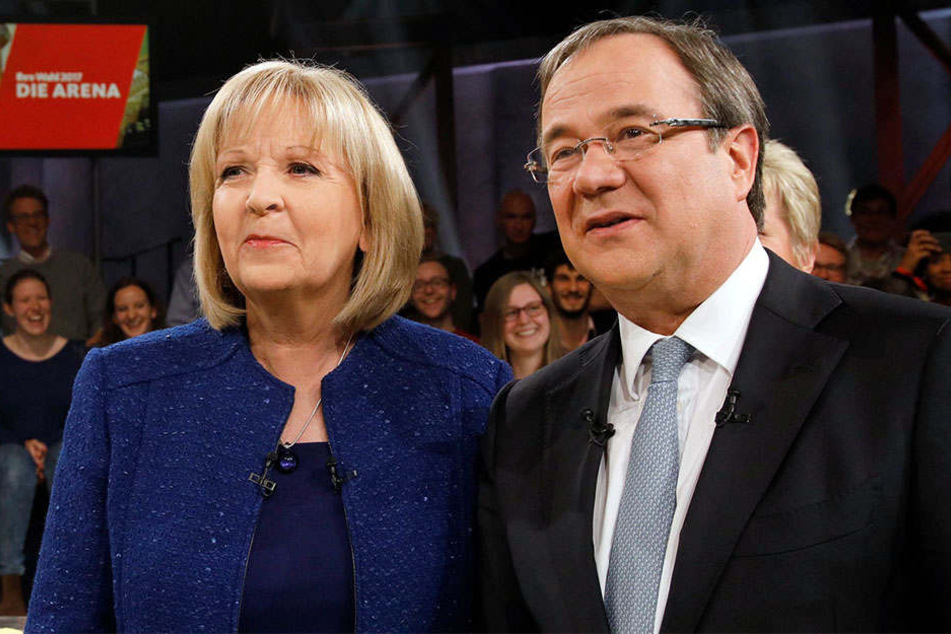 Könnten bald zusammen regieren: Eine Koalition zwischen Hannelore Kraft (SPD) und Armin Laschet (CDU) scheint am wahrscheinlichsten zu sein.