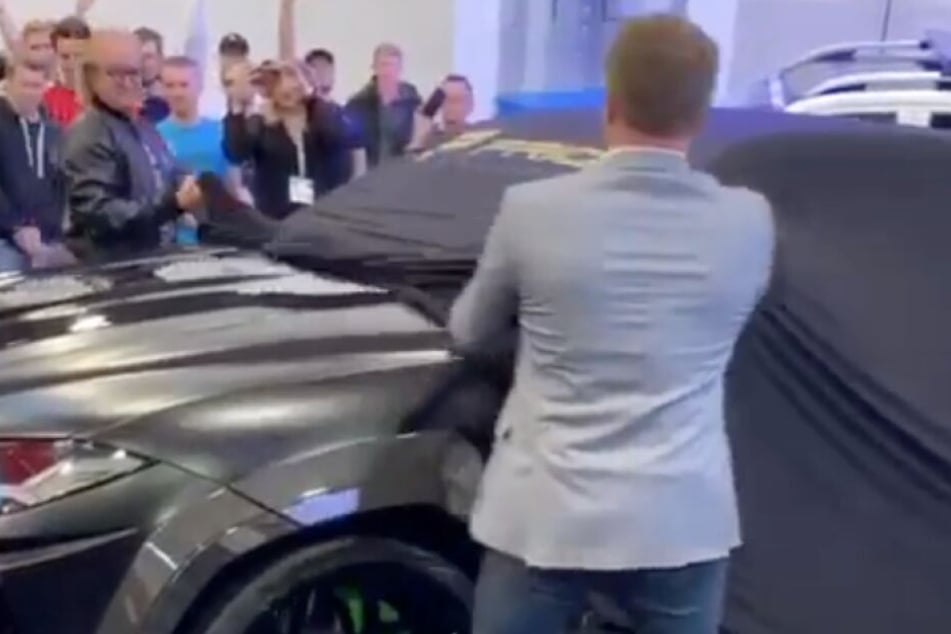 In Essen stellte Robert Geiss am Freitag seinen Lamborghini Urus vor.
