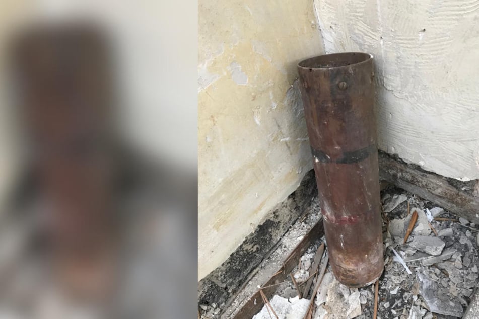 Diese Bombe stellte der Kampfmittelräumdienst vor dem Polizeirevier in Bad Cannstatt sicher.