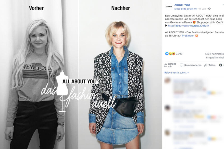 Der direkte Vergleich zeigt, wie Karola vor dem Umstyling (links) und danach aussah.