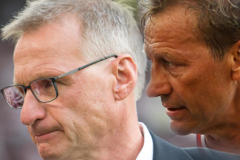 Nach Streit: VfB-Aufsichtsrat Gudio Buchwald (r.) entschuldigte sich bei Sportvorstand Michael Reschke (l.). (Fotomontage)