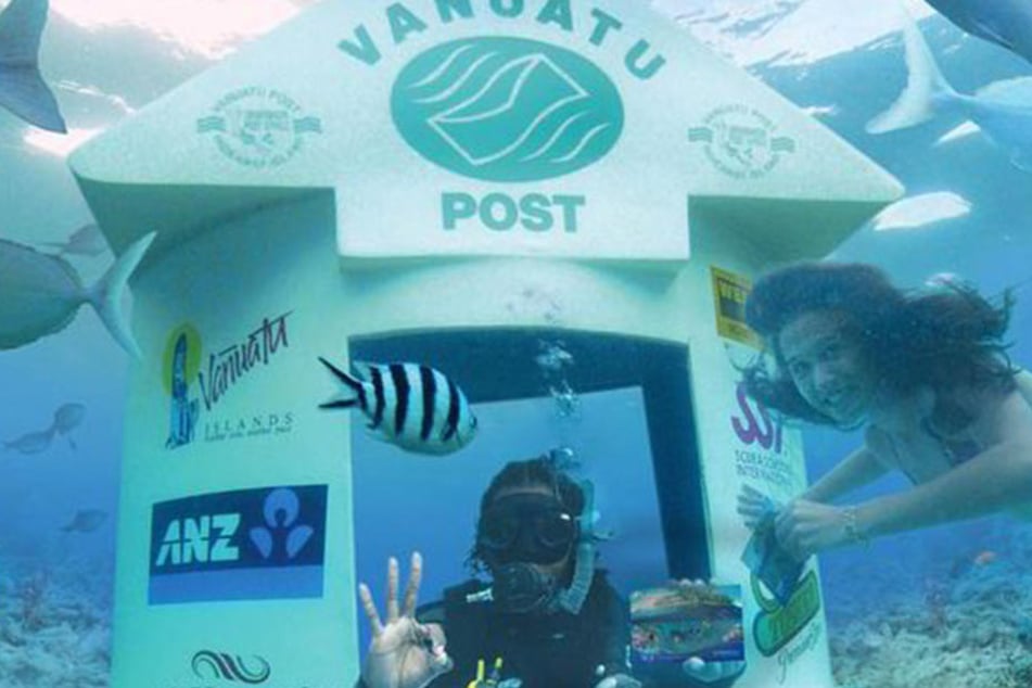 Nicht nur die Addresaten freuen sich über eine Postkarte von unter Wasser.