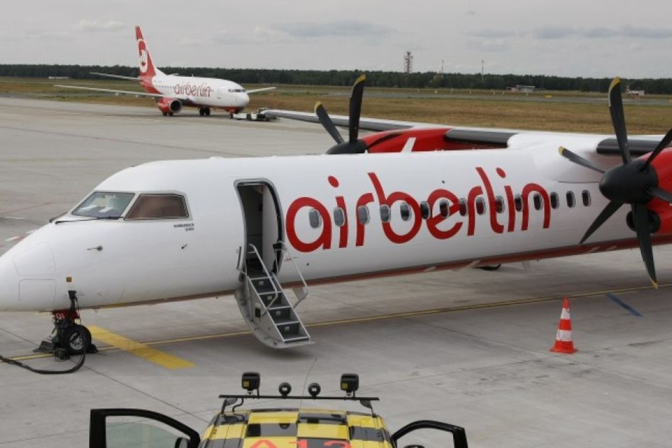 Eine Propellermaschine von Air Berlin musste notlanden. (Symbolbild)