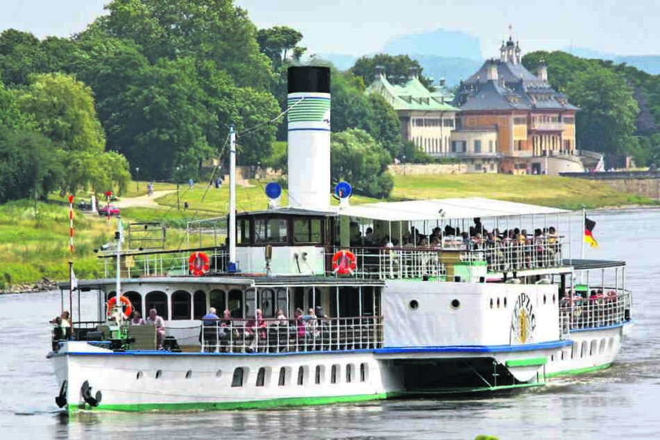 Trotz Ebbe gibt's auch was zu feiern: Der Dampfer "Leipzig" wird 2019 genau 90 Jahre alt.