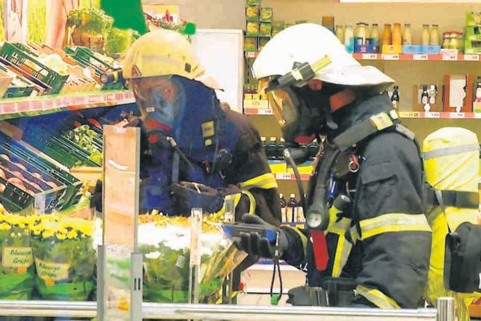 Großeinsatz für die Polizei am 22. August in einem Supermarkt in Görlitz.
