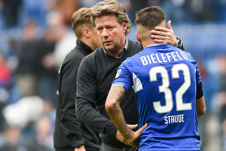 DSC-Trainer Jeff Saibene (49) glaubt daran, dass Keanu Staude (20) für den Club wichtig ist.