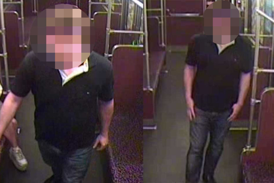 Die Polizei sucht mit diesen Fotos nach einem Tatverdächtigen.