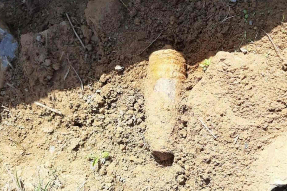 Diese Granate sorgte in Mühlacker-Großglattbach für Wirbel.