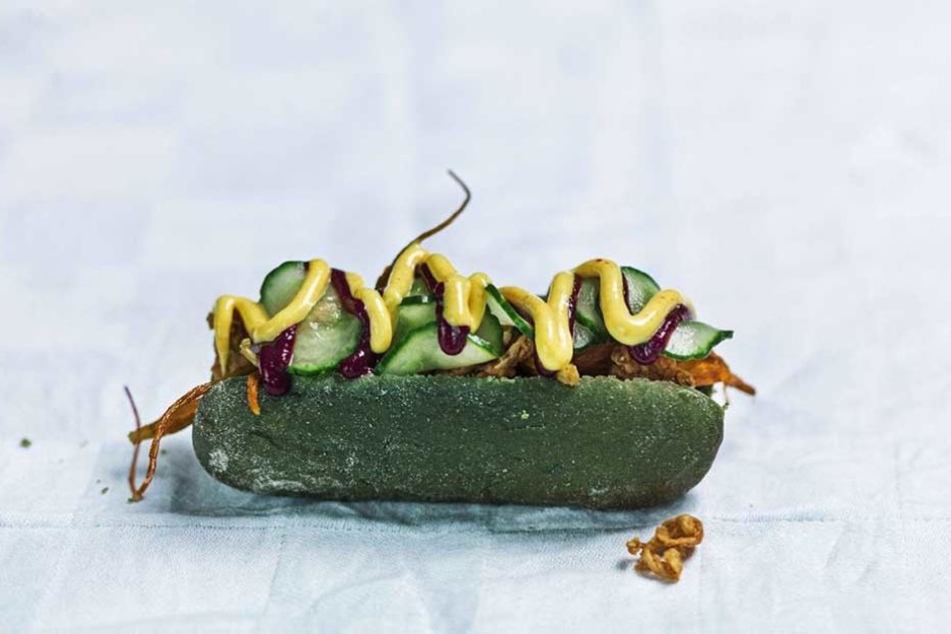 So sieht der wurstlose Hotdog aus.