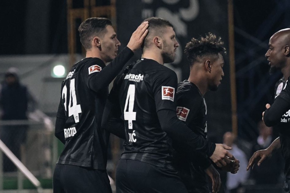 Ante Rebic erzielte die Führung für die Hessen.